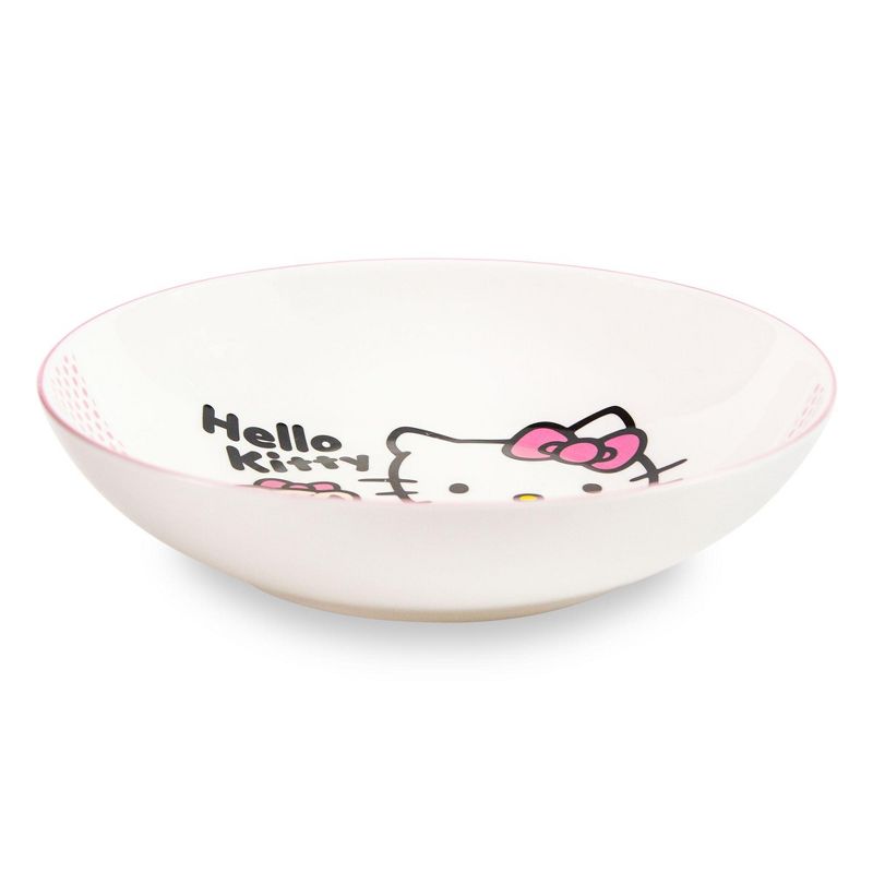 Silver Buffalo Sanrio Hello Kitty Pink Dots 9-Inch Ceramic Coupe Dinner Bowl, 2 of 9
