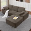 EMPIRE DIGLABS L-Shaped Cloud Sectional Sofa with Deep Seat,No Assembly Required,Modular Couches Sleeper for Living Room,Bedroom,Apartment,BROWN - 2 of 4