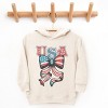 The Juniper Shop Coquette USA Bow Grunge Toddler Hoodie - 2 of 4