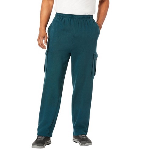 Cozy Micro Fleece Cargo Tapered Sweatpants For Boys