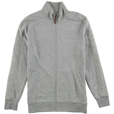 Tasso Elba Mens Faux Suede Cardigan Sweater