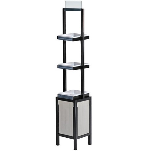 Azar Displays Slim Tower Retail Display with 3 Shelves - image 1 of 4