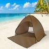 Pop Up Beach Tent Sun Shade Shelter Anti-UV Automatic Waterproof Tent Canopy for 2/3 Man - 2 of 4