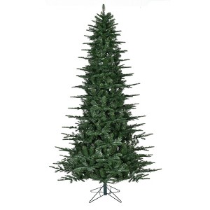 Perfect Holiday 11ft Unlit Green Aspen Fir Christmas Tree - 4269 Tips 77" Diameter with Stand - 1 of 4