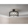 Crystorama Lighting Graham 3 - Light Semi-Flush Mount in  Matte Black - 4 of 4