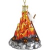 Kurt Adler Noble Gems Glass Ornament for Christmas Tree, Campfire - 3 of 3