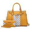 MKF Collection Christine Circular Print Vegan Leather Satchel Bag for Women with Matching Wallet by Mia K - 2 of 4