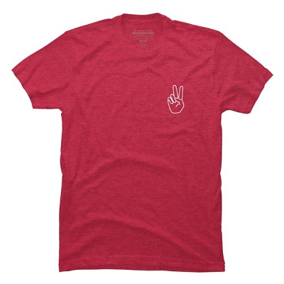 Men's Design By Humans peace By desiredesign T-Shirt