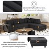 NicBex Couches for Living Room 109.2" L-shaped Sectional Sofa Upholstered Sofa Couch with Removable Back Cushions and 2 Pillows - 2 of 4
