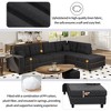 NicBex Couches for Living Room 109.2" L-shaped Sectional Sofa Upholstered Sofa Couch with Removable Back Cushions and 2 Pillows - image 2 of 4