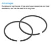Unique Bargains Durable High Tensile Piston Ring Set 2 Pcs - 4 of 4
