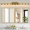 DAKAFUL Modern Bathroom Vanity Light, 4/5/6/8/10-Light Vanity Fixtures with Clear Glass Shade, Reversible Wall Sconces Over Mirror,for Bedroom - 3 of 4