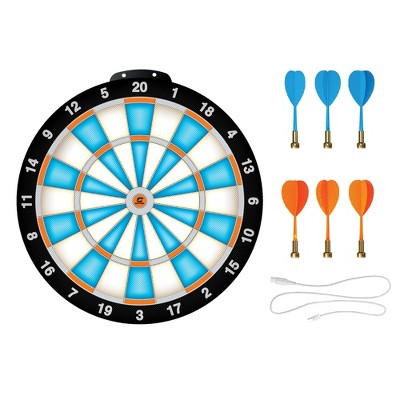 CIPTON LED Magnetic Dartboard Set - 8pc