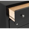 5 Drawer Dresser Black - Prepac - image 4 of 4