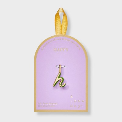 14K Gold Dipped Lower Case Letter Charm - A New Day™ Gold
