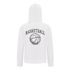 Everyday Kids Basketball Zip Up Hoodie – Classic Sketch Basketball Graphic Sweatshirt - 2 of 4
