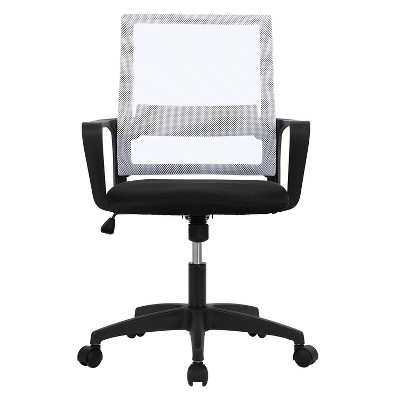 FDW Office Chair Mid-Back Mesh Desk Chair with Lumbar Support  Adjustable Height and Armrests Perfect for Gaming or Home Office Use