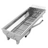 SEVOBAL Grill Cookware Portable Stainless Steel Grill, Compact and Durable Outdoor BBQ for Home, Camping, Easy to Assemble, Black, 39.3"*12.2"*27.9" - 4 of 4