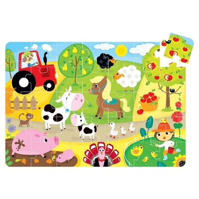 Banana Panda Suuuper Size Puzzle On the Farm - Large Jigsaw Floor Puzzle for Kids Ages 2+ - 35 Pieces