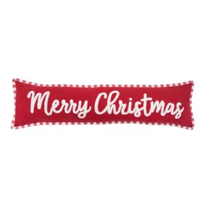 C&F Home 30" x 8" Merry Christmas Stripe Throw Pillow - 1 of 3