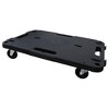vidaXL Transport Trolley Black 22.8"x15"x4.7" PP - 4 of 4