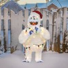 Rudolph the Red-Nosed Reindeer 24in RUDOLPH 3D LED YARD ART BUMBLE WITH LIGHT STRAND, White - 2 of 4