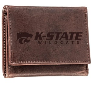 Evergreen NCAA Kansas State Wildcats Brown Leather Trifold Wallet Officially Licensed with Gift Box - 1 of 1
