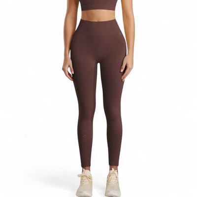 Anna-Kaci Active Women's High Waist Ribbed Leggings with Seamless Fit