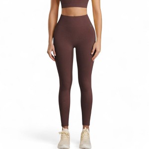 Anna-Kaci Active Women's High Waist Ribbed Leggings with Seamless Fit - 1 of 4