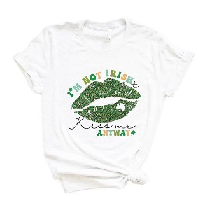 Simply Sage Market Women's Kiss Me Anyway Short Sleeve Graphic Tee - 1 of 4