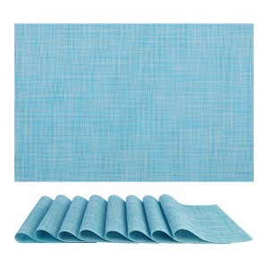 REGALWOVEN Kitchen Dining Table Washable Heat-Resistant Wipeable PVC Placemats 8 Pcs - 1 of 4