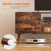 Chic Crate - 55"-60" Modern Media Console - 2 Soft-Close Cabinets & Open Storage - Living Room TV Stand - Walnut Brown - 4 of 4