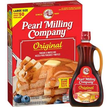 Pearl Milling Company Original Pancake & Waffle Mix and Syrup Bundle - 32oz