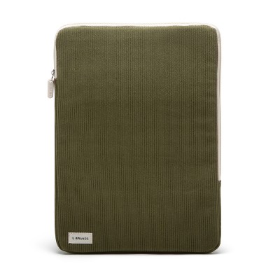 U Brands 15"x10.5" Corduroy Laptop Pouch Olive
