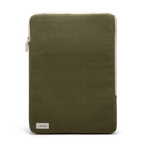U Brands 15"x10.5" Corduroy Laptop Pouch Olive - 1 of 4