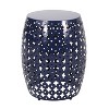 Modern Metal Outdoor End Table Large size No Assembly-Christopher Knight Home - 3 of 4