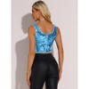 INSPIRE CHIC Women's Metallic Sequin Sparkle Sleeveless Party Crop Tank Top - 4 of 4