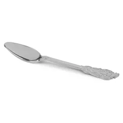 Smarty Had A Party Shiny Baroque Silver Plastic Spoons (600 Spoons)