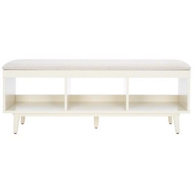Cricket Open Shelf Bench W/ Cushion  - Safavieh