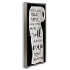 Stupell Industries Like Toilet Paper Funny Bathroom Floating Frame Canvas Art - 2 of 4