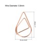 Unique Bargains Drop-Shaped Decorative Bookmark Metal Small Size Paper Clip 100 Pcs - 2 of 4