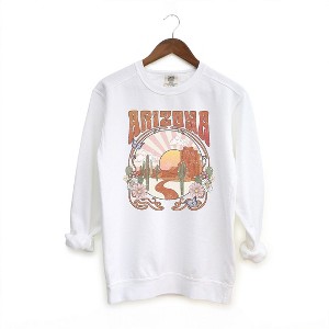 Simply Sage Market Women's Garment Dyed Graphic Sweatshirt Arizona Grunge - 1 of 2