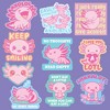 Axolotl Sticker Extra Large Stickers for Adults Funny Adhesives with Memes - Crazy Dog  for Animal Lovers Multi 10 Pieces - 2 of 4