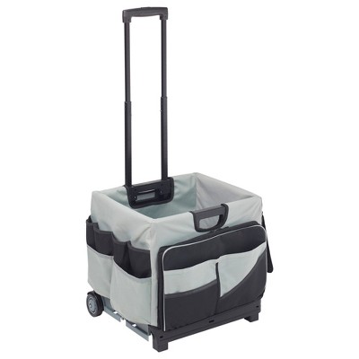 ECR4Kids Universal Rolling Cart and Organizer Bag - Black - Mobile Storage