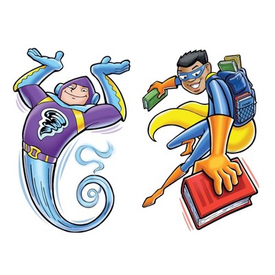 Colorful Superhero Classroom Bulletin Board Poster Set
