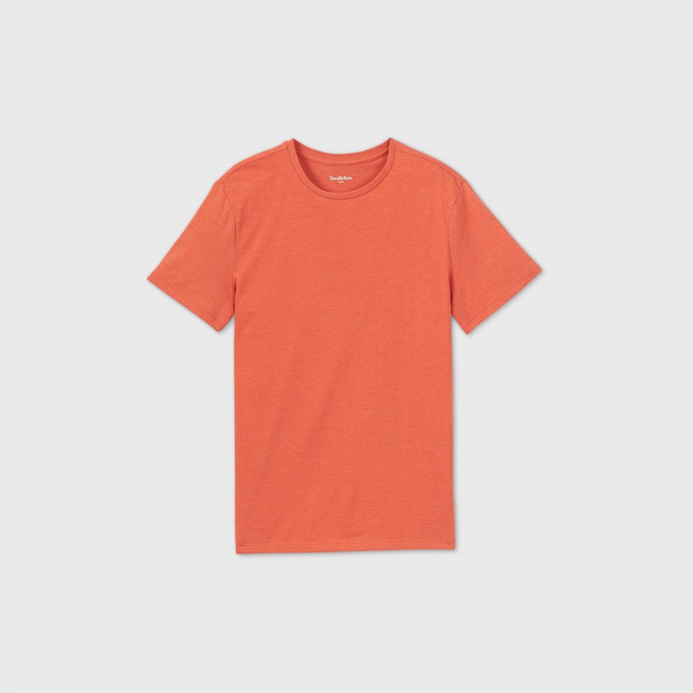 size med Men's Every Wear Short Sleeve T-Shirt - Goodfellow & Co Rose Orange M