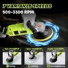 SILVEL Buffer Polisher, 1600W 7 Inch/6 Inch Polisher for Car Detailing, Wax Machine, 7 Variable Speed, with 6 Foam Pads, 3 Wool Pads, Packaging Bag - 3 of 4