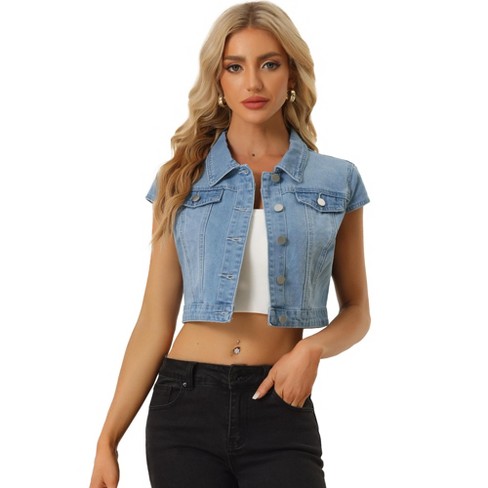 Short cropped hotsell jean jacket