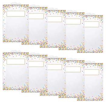 Ashley Productions® Hanging Confetti Pattern Storage/Book Bag, 11" x 16", 5 Per Pack, 2 Packs