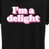 Women's - Instant Message - I'm A Delight Short Sleeve Graphic T-Shirt - 2 of 4